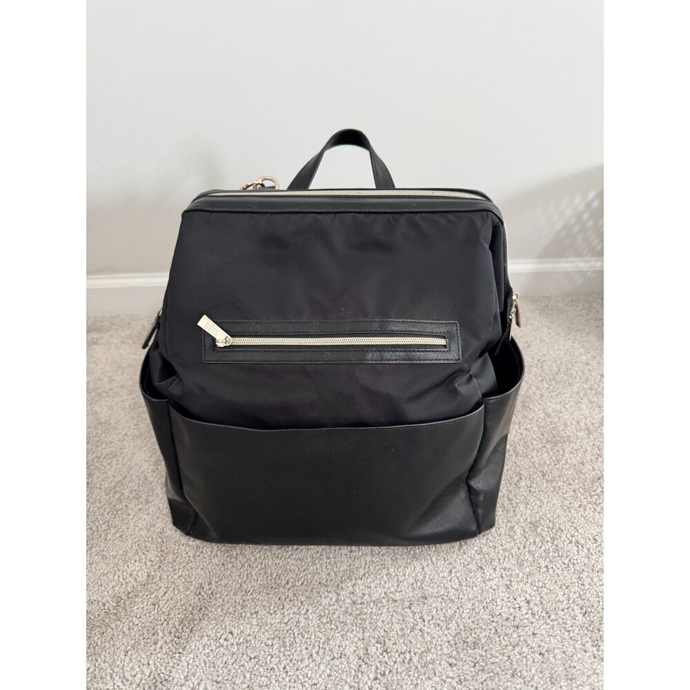 BEIS The Backpack Diaper Bag in Black w/ Gold Hardware